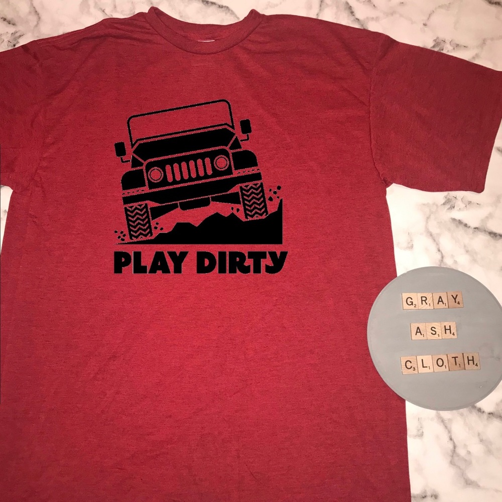 Jeep play dirty shirt. NEW